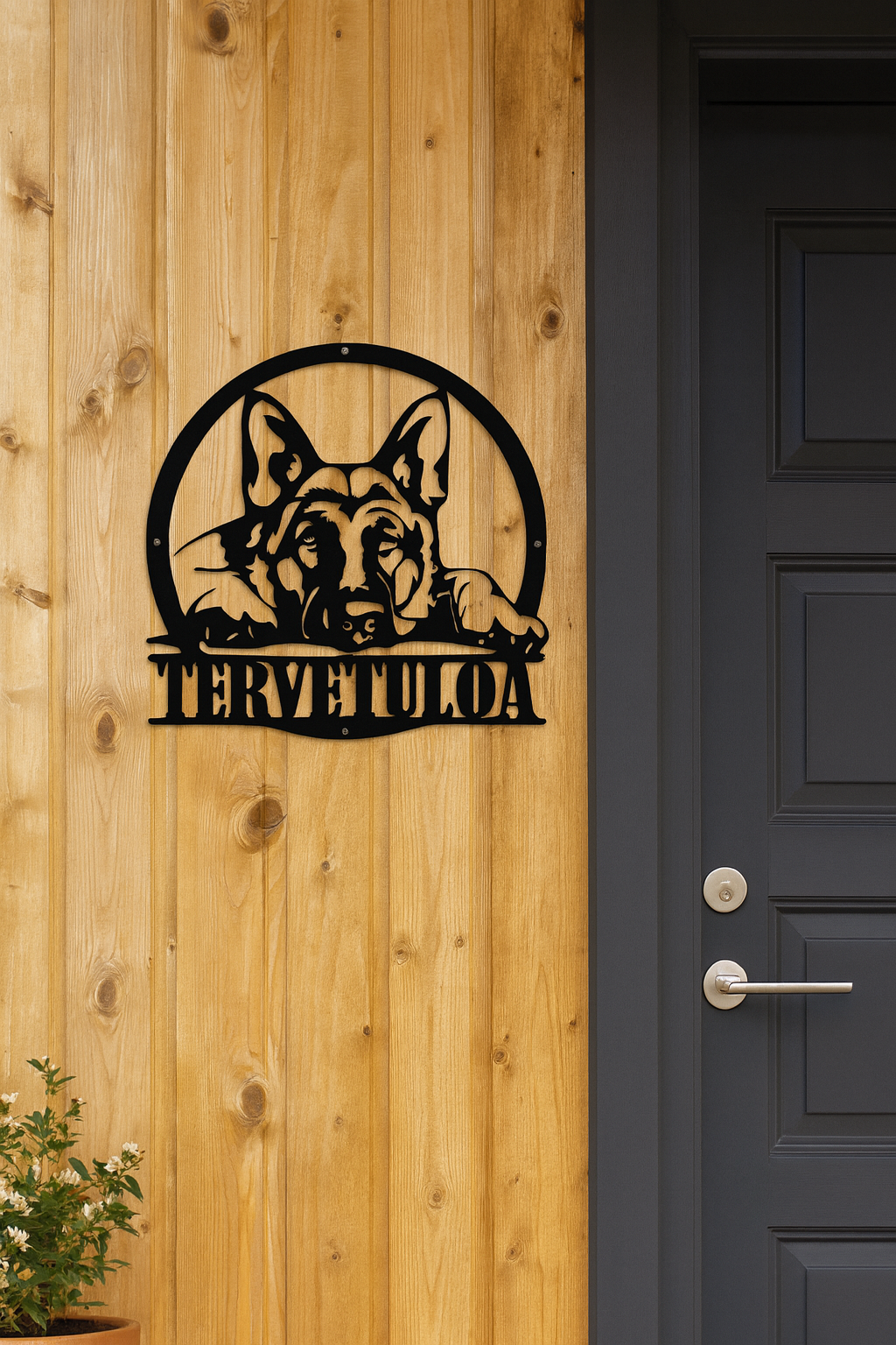 Kustomoitu eläinaiheinen esimerkkikyltti