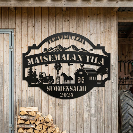 Maisematila metallikyltti