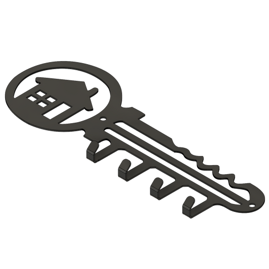 Metallinen seinänaulakko Avain jossa avaimen muotoinen siluetti yhdistää designin ja käytännöllisyyden. Suomessa valmistettu laserleikattu naulakko sopii eteiseen keittiöön tai työtilaan ja toimii myös lahjana. Tyylikäs ja kestävä sisustuselementti kotiin.