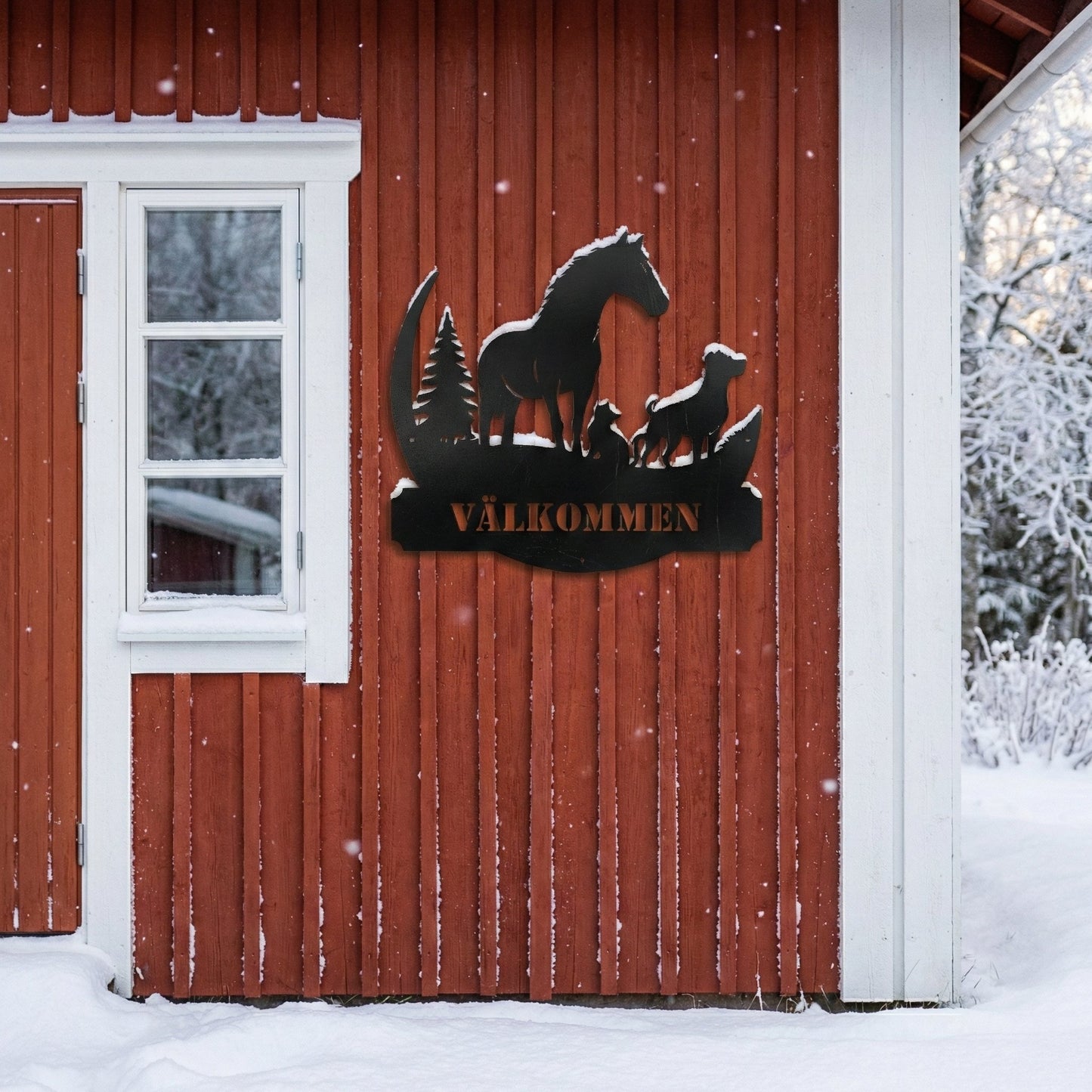 Eläinystävät – kustomoitava metallikyltti