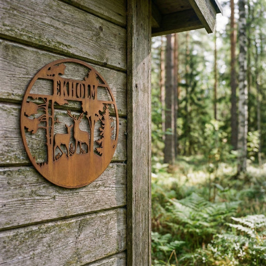 Metsäneläimet metallikyltti