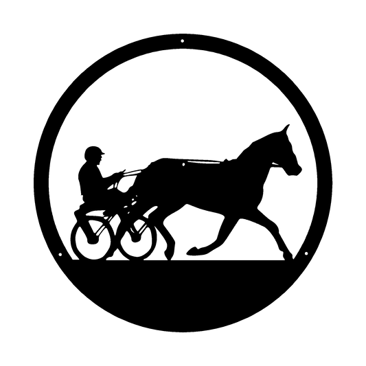 Ravuri – hevosaiheinen metallikyltti