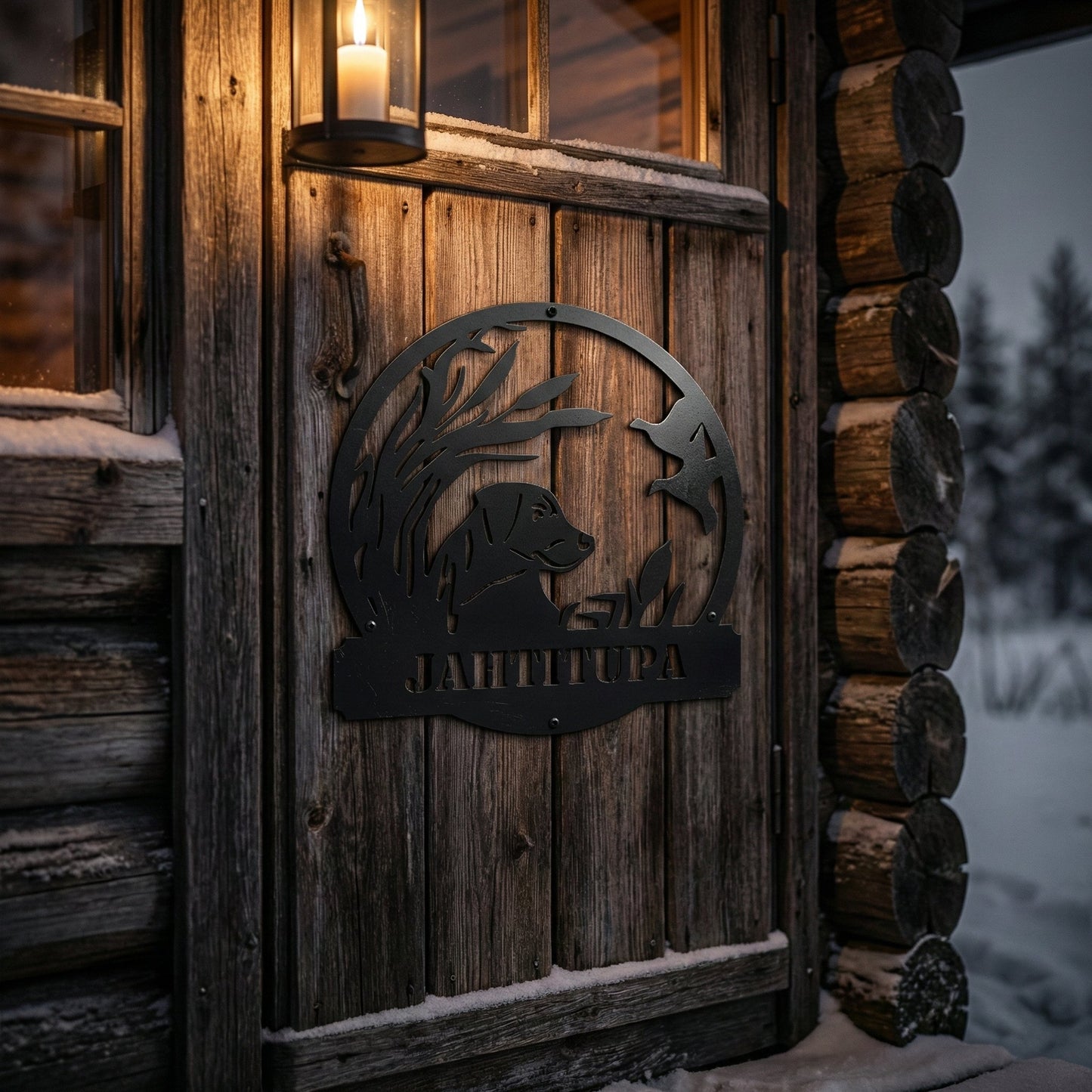 Sorsakoira kustomoitava metallikyltti