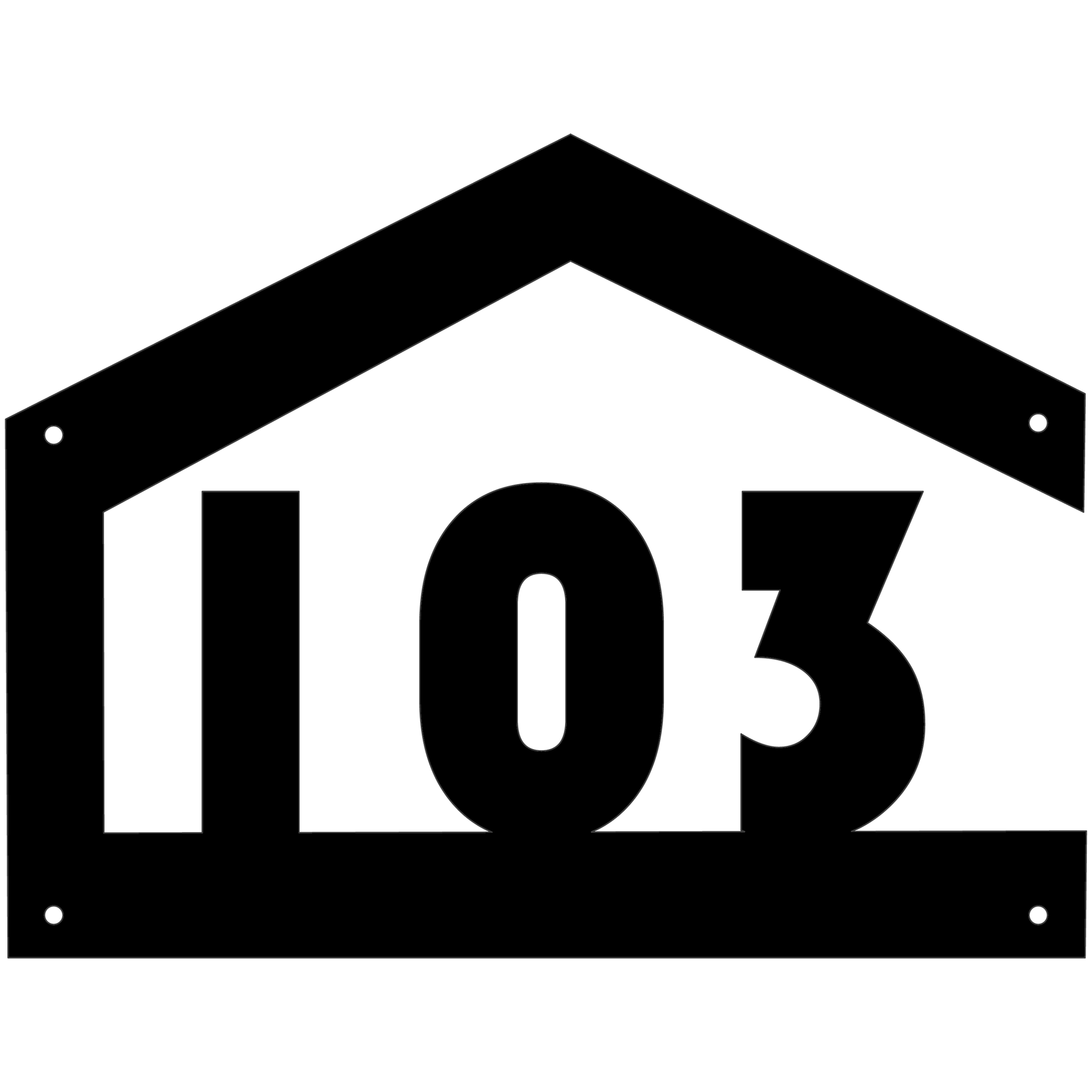 Harja metallinen talonumero modernilla ja selkeälinjaisella muotoilulla. Laserleikattu ja säänkestävä kyltti saatavana useissa materiaaleissa kuten corten teräs, maalattu musta ja ruostumaton teräs. Tyylikäs yksityiskohta kotiin tai mökille.